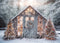 Kate Serre Coucher de soleil Noël Hiver Toile de fond conçue par Mini MakeBelieve - Kate Backdrop FR
