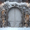 Kate Steampunk Porte Noël Hiver Toile de fond conçue par Mini MakeBelieve - Kate Backdrop FR