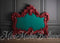 Kate Valentin Tête de lit Turquoise Mur Gris Toile de fond conçue par Mini MakeBelieve - Kate Backdrop FR