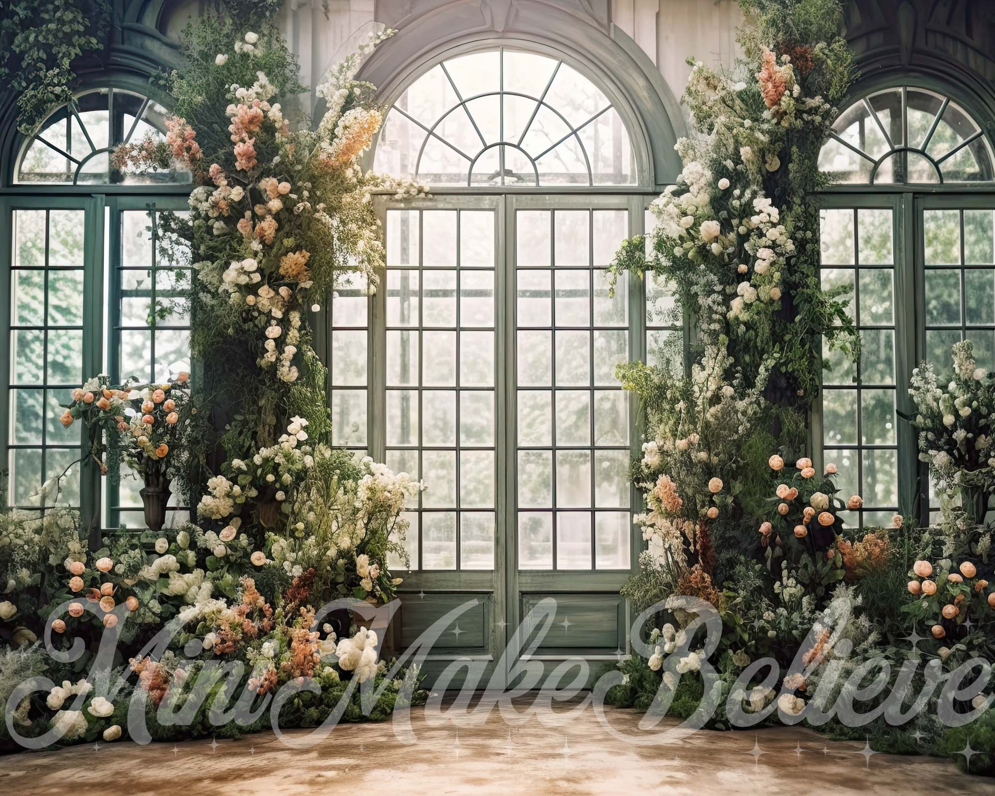 Kate Valentin Printemps Romantique Floral Toile de fond conçue par Mini MakeBelieve - Kate Backdrop FR