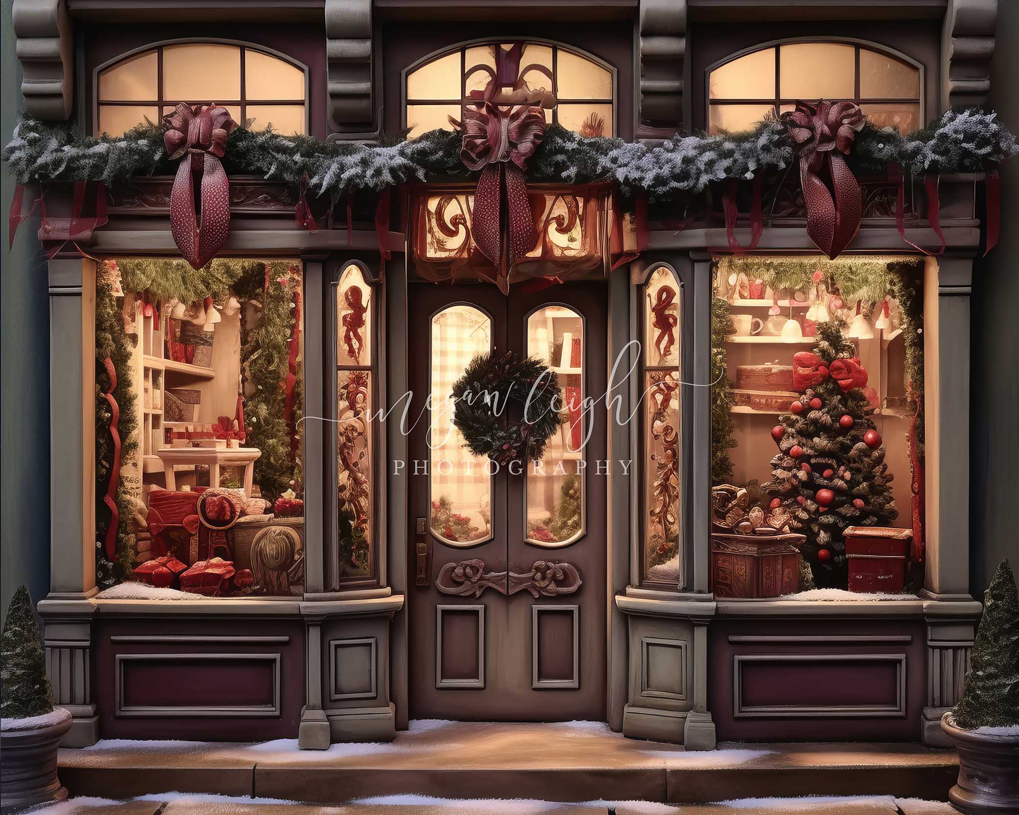 Kate Soir Noël Magasin Toile de fond conçue par Megan Leigh - Kate Backdrop FR