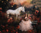 Kate Licorne magique Fleurs Toile de fond Conçu par Patty Robert - Kate Backdrop FR