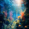 Kate Lumière Poissons Sous-marin Plante Toile de fond pour la photographie - Kate Backdrop FR