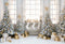 Kate Noël Fenêtre Arbres Cadeaux Doré Toile de fond pour la photographie - Kate Backdrop FR