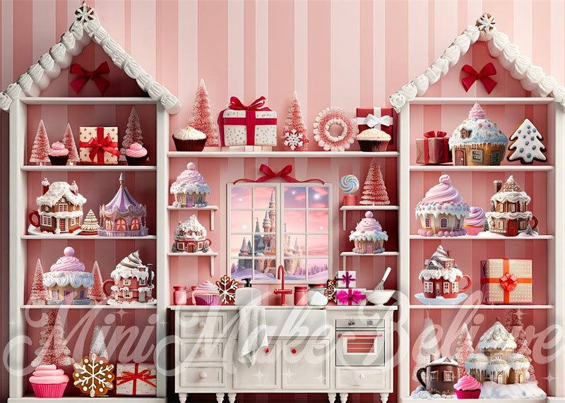 Kate Rose Cuisine Petit gâteau Cacao Toile de fond conçue par Mini MakeBelieve - Kate Backdrop FR