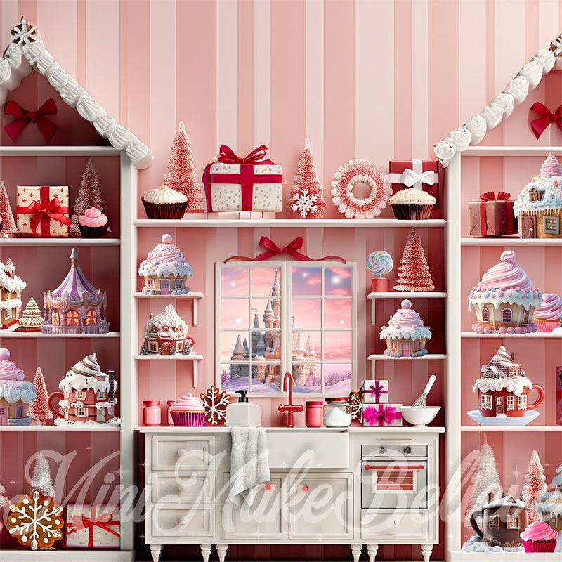 Kate Rose Cuisine Petit gâteau Cacao Toile de fond conçue par Mini MakeBelieve - Kate Backdrop FR
