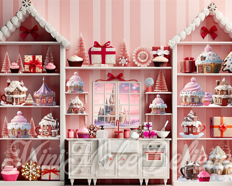 Kate Rose Cuisine Petit gâteau Cacao Toile de fond conçue par Mini MakeBelieve - Kate Backdrop FR