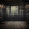 Kate Chambre abandonnée Halloween Toile de fond Conçu par Happy Squirrel Design - Kate Backdrop FR