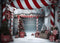 Kate Hiver Canne en bonbon Chemin Toile de fond Conçu par Happy Squirrel Design - Kate Backdrop FR