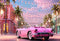 Kate Été Fantaisie Poupée Rue Rose Voiture Toile de fond pour la photographie - Kate Backdrop FR