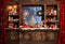 Kate Noël Rouge Brun Cuisine Toile de fond conçu par Emetselch - Kate Backdrop FR