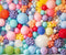 Kate Ballons Cake smash Coloré Toile de fond Conçu par Chain Photographie - Kate Backdrop FR
