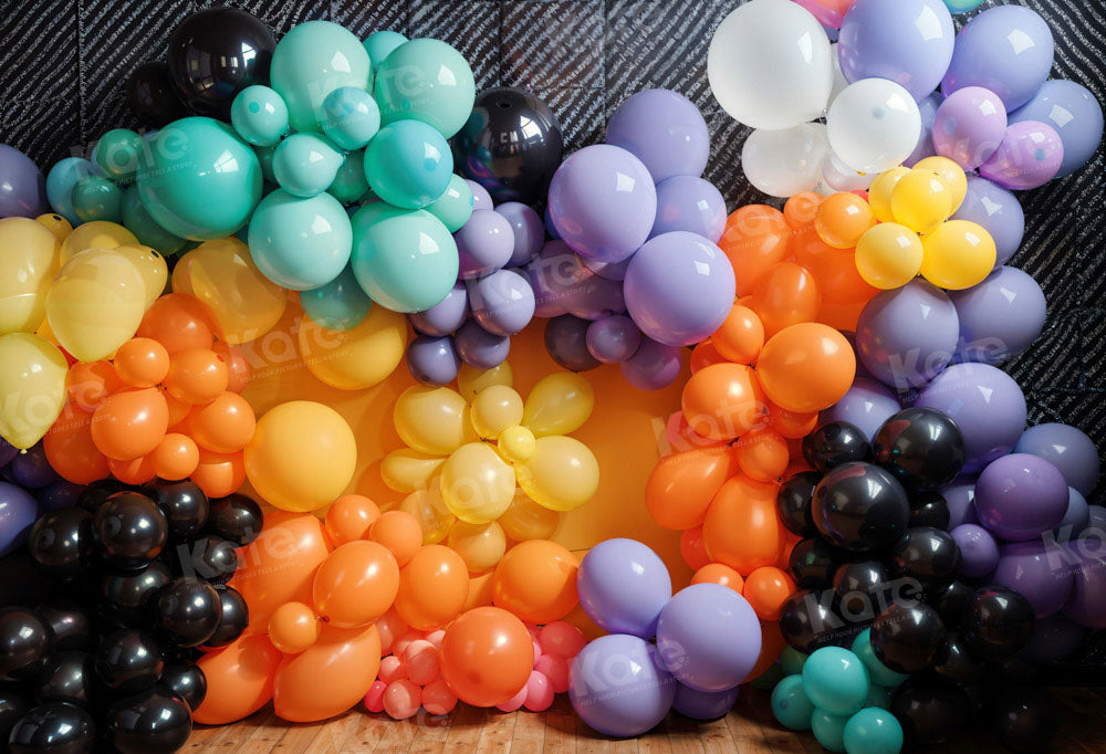 Kate Ballons Coloré Anniversaire Toile de fond conçu par Emetselch - Kate Backdrop FR