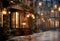 Kate Sapin de Noël Ville Nuit Rue Toile de fond pour la photographie - Kate Backdrop FR