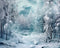 Kate Arbres gelés Neige Hiver Toile de fond conçu par Angela Marie Photographie - Kate Backdrop FR