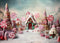 Kate Vert menthe Cottage Fantaisie Toile de fond conçu par Angela Marie Photographie - Kate Backdrop FR