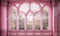 Kate Mur Fenêtre Rose Princesse Toile de fond conçue par Abbas Studio - Kate Backdrop FR