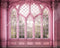 Kate Mur Fenêtre Rose Princesse Toile de fond conçue par Abbas Studio - Kate Backdrop FR