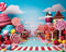 Kate Vacances Monde de bonbons Chemin Toile de fond Conçu par Happy Squirrel Design - Kate Backdrop FR
