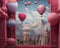 Kate Montgolfière Fenêtre Rose Toile de fond Conçu par Happy Squirrel Design - Kate Backdrop FR