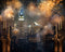 Kate Nouvelles années Fête Feux d'artifice Toile de fond Conçu par Happy Squirrel Design - Kate Backdrop FR