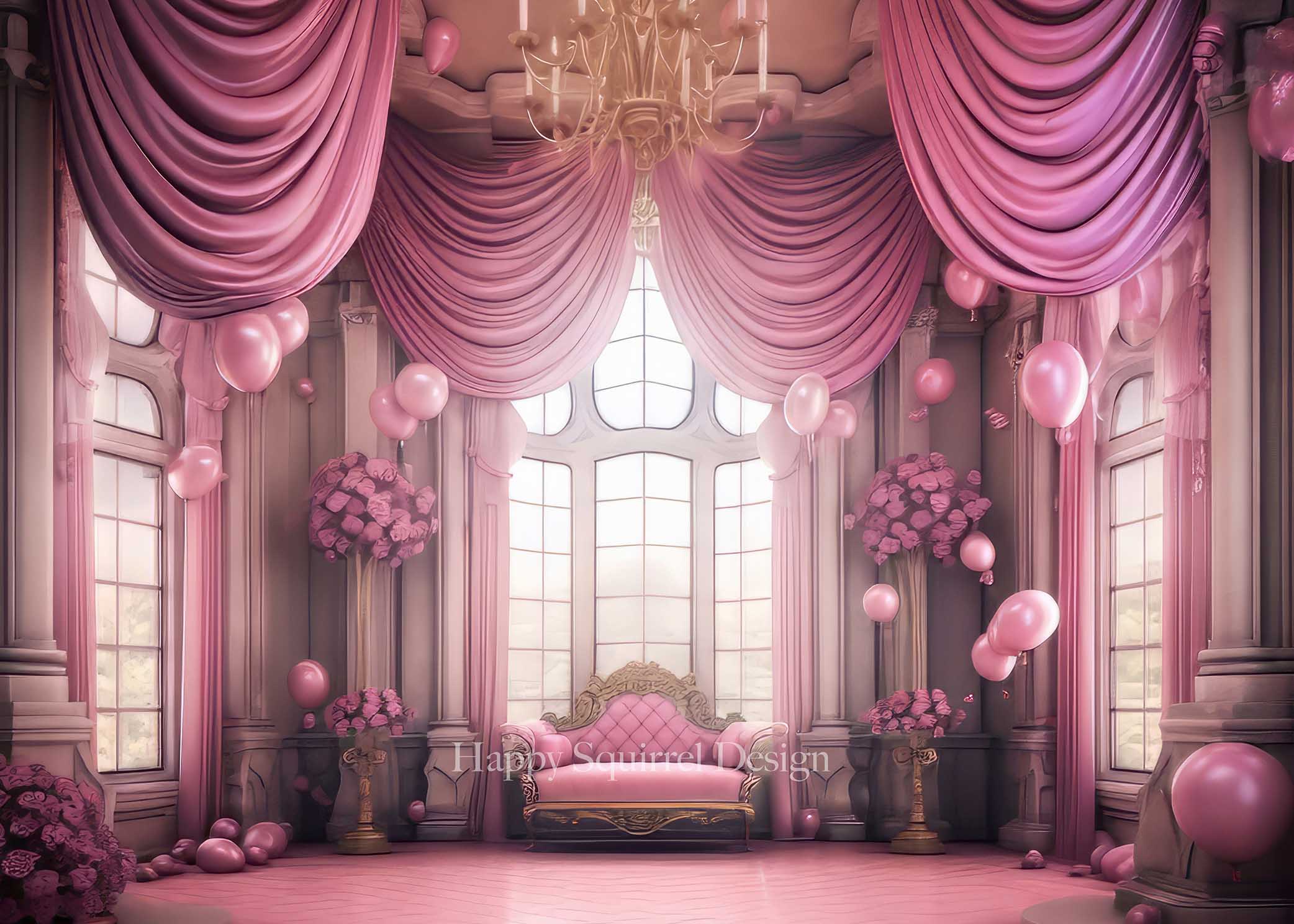 Kate Chambre Princesse Mariage Toile de fond Conçu par Happy Squirrel Design - Kate Backdrop FR