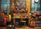 Kate Maison de l'école Espace de travail Toile de fond Conçu par Happy Squirrel Design - Kate Backdrop FR