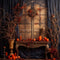 Kate Sinistre Halloween Bougies Toile de fond Conçu par Happy Squirrel Design - Kate Backdrop FR
