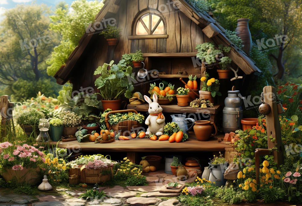 Kate Maison de lapin Forêt Printemps Été Toile de fond conçu par Emetselch - Kate Backdrop FR