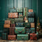 Kate Bagages Mur vert Noël Toile de fond conçu par Emetselch - Kate Backdrop FR