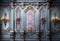 Kate Rétro Vintage Mur Violet Bleu Toile de fond Conçu par Kate Image - Kate Backdrop FR