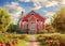 Kate Rouge École Maison Ciel Toile de fond conçue par Abbas Studio - Kate Backdrop FR