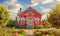 Kate Rouge École Maison Ciel Toile de fond conçue par Abbas Studio - Kate Backdrop FR