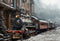 Kate Hiver Extérieur Train Toile de fond pour la photographie - Kate Backdrop FR