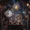 Kate Célébration Horloge Feux d'artifice Toile de fond Conçu par Happy Squirrel Design - Kate Backdrop FR