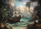 Kate Naufrage Bateau Île Mer Toile de fond Conçu par Happy Squirrel Design - Kate Backdrop FR