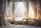 Kate Hiver Blanc Élégant Communion Bougies Toile de fond pour la photographie - Kate Backdrop FR