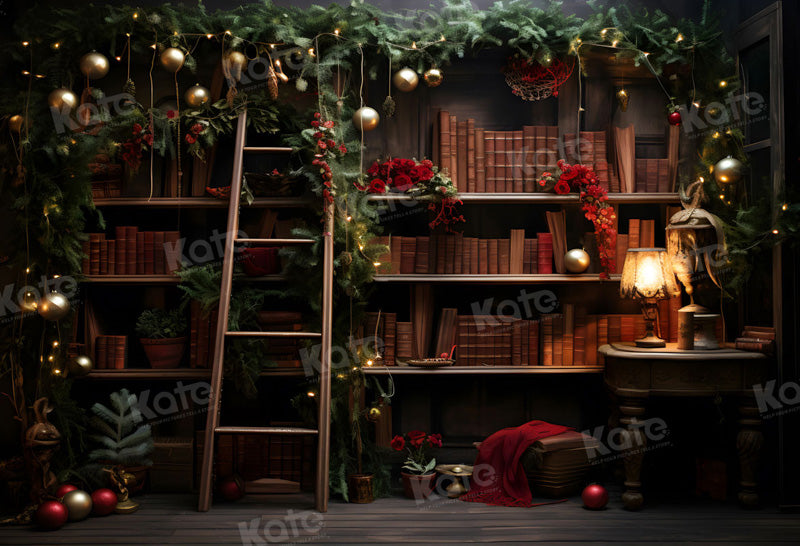 Kate Noël Étagère à livres Échelle en bois Toile de fond pour la photographie - Kate Backdrop FR