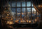 Kate Fenêtre Sapin de Noël Hiver Toile de fond conçu par Emetselch - Kate Backdrop FR