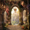 Kate Château Vieux Fleurs Printemps Toile de fond conçu par Emetselch - Kate Backdrop FR