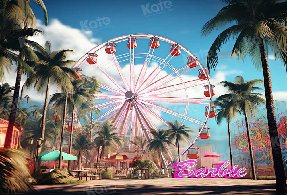Kate Été Plage Grande roue Ciel Toile de fond conçu par Emetselch - Kate Backdrop FR