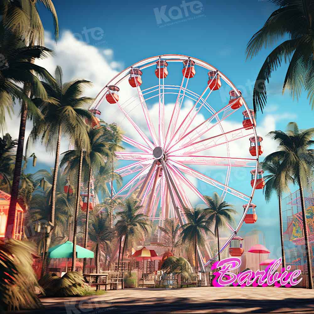 Kate Été Plage Grande roue Ciel Toile de fond conçu par Emetselch