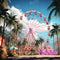 Kate Été Plage Grande roue Ciel Toile de fond conçu par Emetselch - Kate Backdrop FR