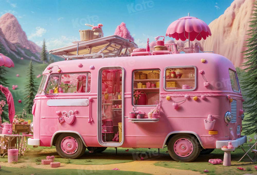 Kate VR Camping Princesse Rose Toile de fond conçu par Emetselch - Kate Backdrop FR
