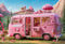 Kate VR Camping Princesse Rose Toile de fond conçu par Emetselch - Kate Backdrop FR
