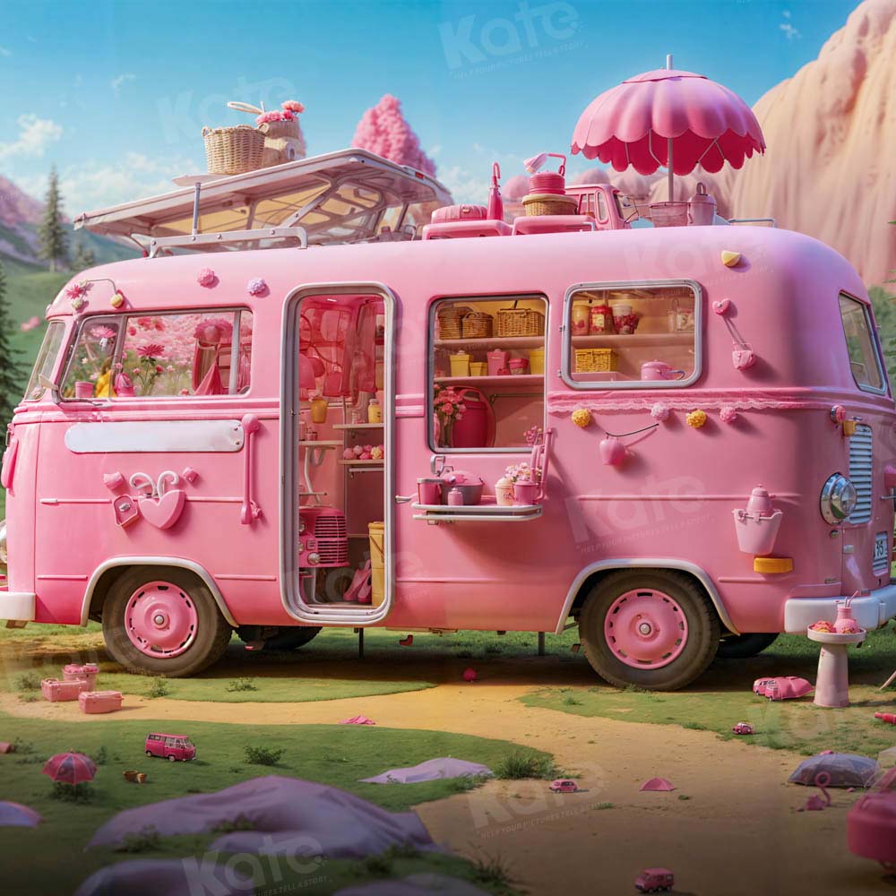 Kate VR Camping Princesse Rose Toile de fond conçu par Emetselch - Kate Backdrop FR