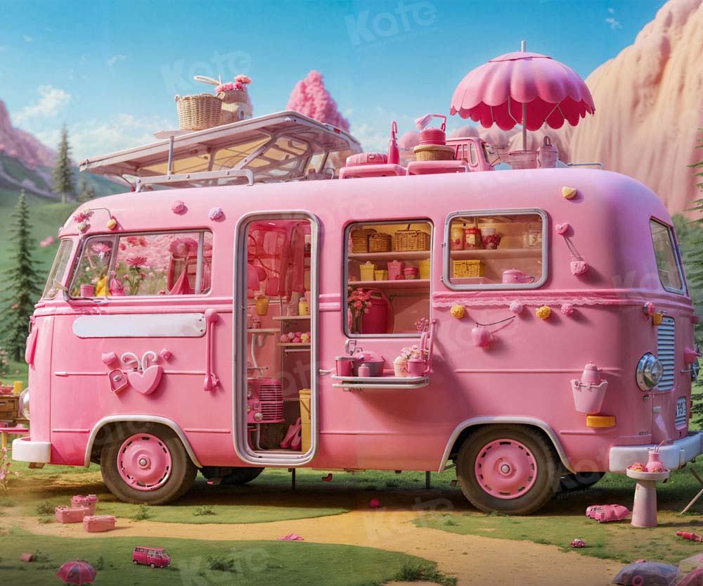 Kate VR Camping Princesse Rose Toile de fond conçu par Emetselch - Kate Backdrop FR