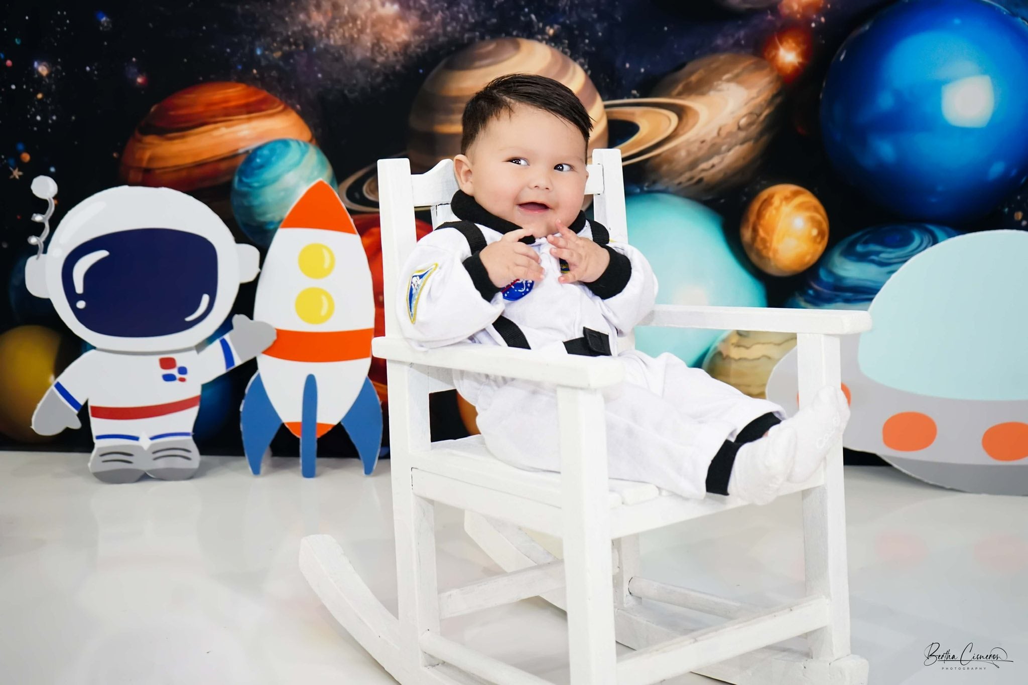 Kate Planète Galaxie Enfant Anniversaire Toile de fond conçu par Emetselch - Kate Backdrop FR