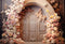 Kate Fleurs Porte Rose Boho Mariage Toile de fond conçu par Emetselch - Kate Backdrop FR