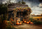 Kate Automne Vieille Maison de Citrouille Toile de fond pour la photographie - Kate Backdrop FR